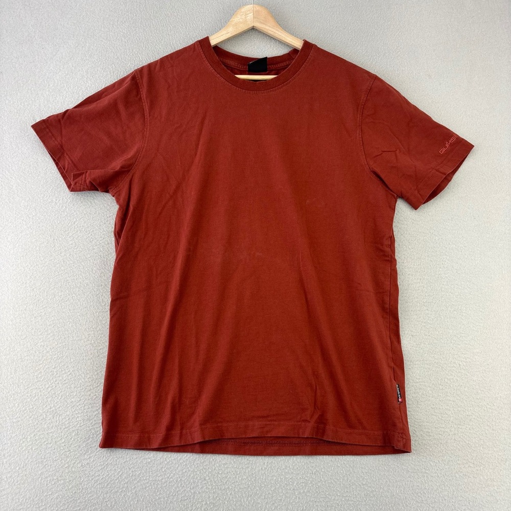Quiksilver Crewneck T-Shirt Mens Large Surf Skate Cotton Tee Short Sleeve